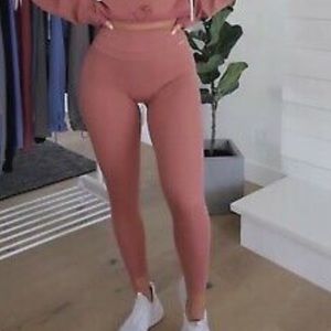 Whitney x Gymshark Moab Brick size small leggings